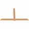 Ekena Millwork Eugene Smooth Timber Gable Bracket, Western Red Cedar, 84"W x 53"H x 1 1/2"D x 5 1/2"F, 15/12 Pitch GBW084X53X0206EUG00SWR - alternate 3